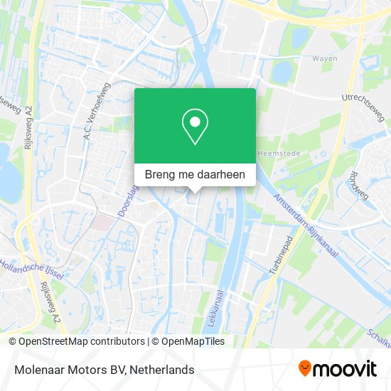 Molenaar Motors BV kaart