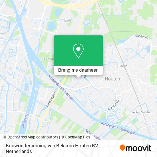 Bouwonderneming van Bekkum Houten BV kaart