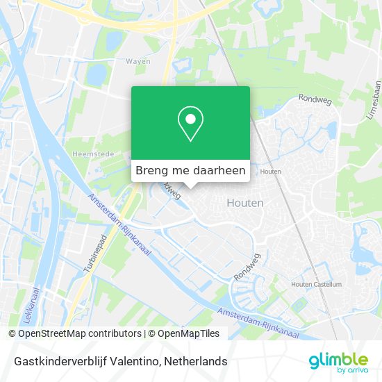 Gastkinderverblijf Valentino kaart