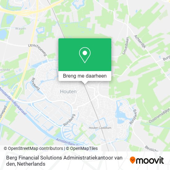 Berg Financial Solutions Administratiekantoor van den kaart