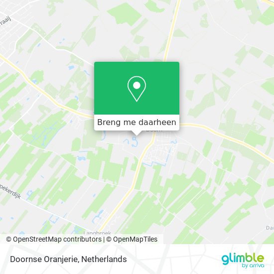 Doornse Oranjerie kaart