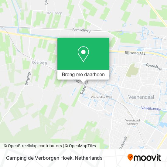 Camping de Verborgen Hoek kaart