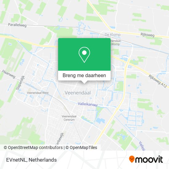 EVnetNL kaart