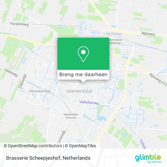 Brasserie Scheepjeshof kaart
