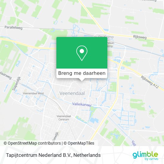 Tapijtcentrum Nederland B.V. kaart