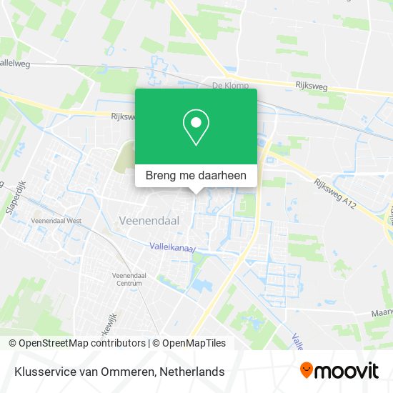 Klusservice van Ommeren kaart