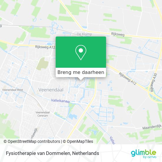 Fysiotherapie van Dommelen kaart