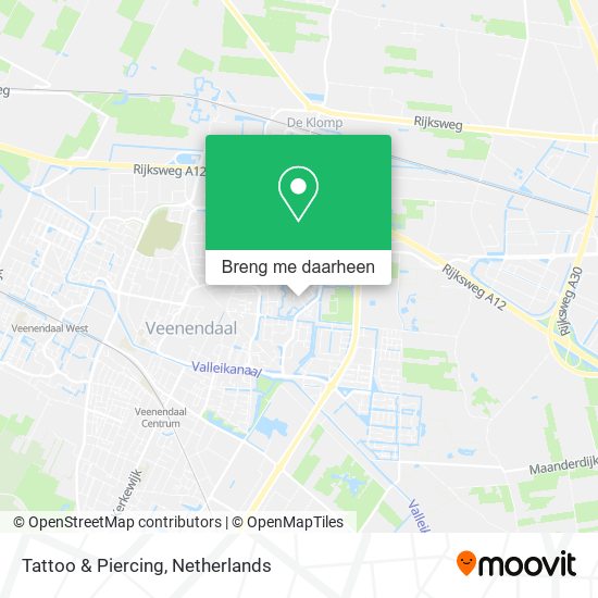 Tattoo & Piercing kaart