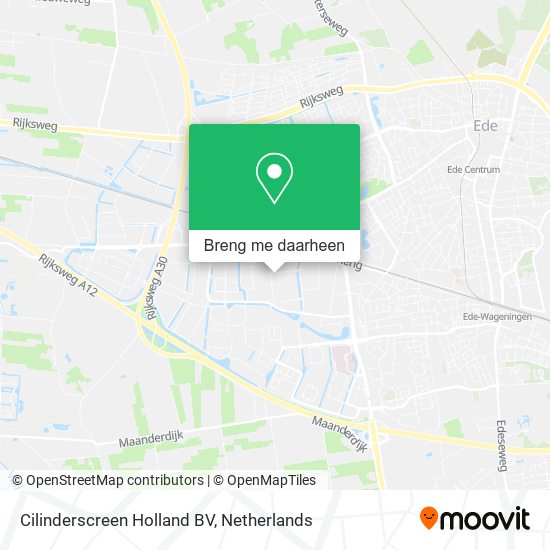 Cilinderscreen Holland BV kaart