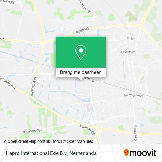 Hapro International Ede B.v. kaart