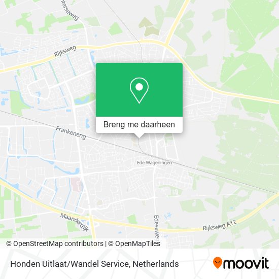 Honden Uitlaat/Wandel Service kaart