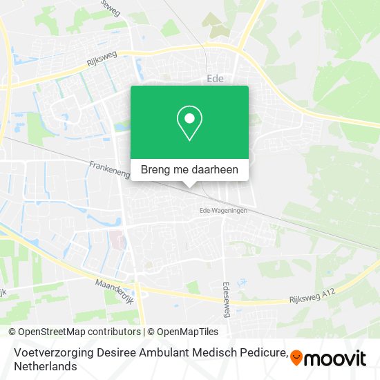 Voetverzorging Desiree Ambulant Medisch Pedicure kaart