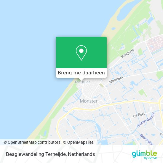 Beaglewandeling Terheijde kaart