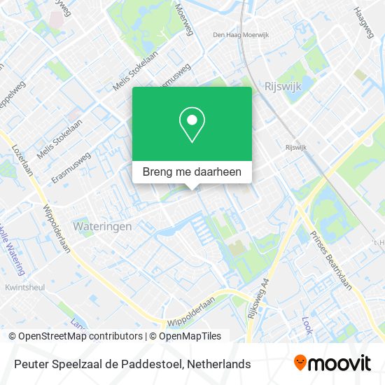 Peuter Speelzaal de Paddestoel kaart