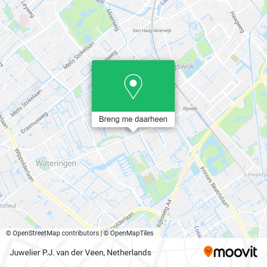 Juwelier P.J. van der Veen kaart