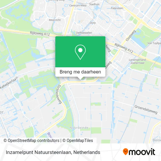 Inzamelpunt Natuursteenlaan kaart