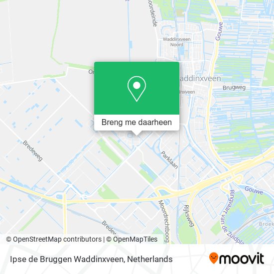 Ipse de Bruggen Waddinxveen kaart