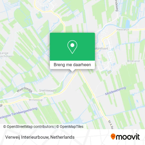 Verweij Interieurbouw kaart