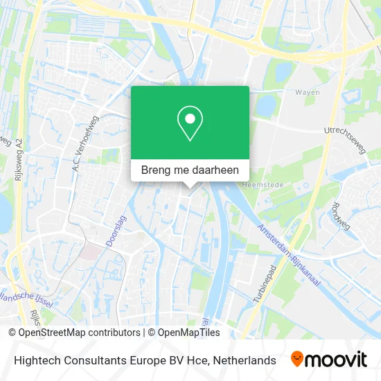 Hightech Consultants Europe BV Hce kaart
