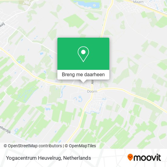 Yogacentrum Heuvelrug kaart