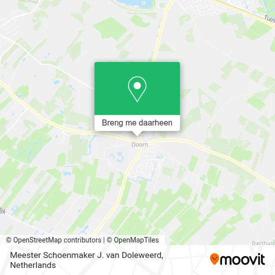 Meester Schoenmaker J. van Doleweerd kaart