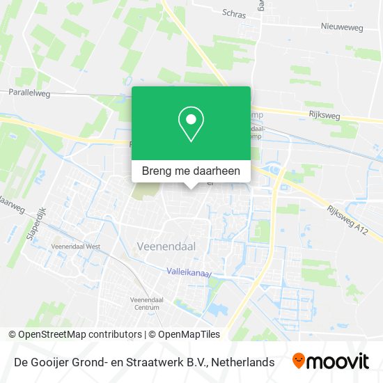 De Gooijer Grond- en Straatwerk B.V. kaart