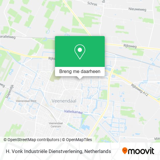 H. Vonk Industriële Dienstverlening kaart