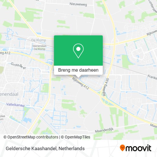 Geldersche Kaashandel kaart
