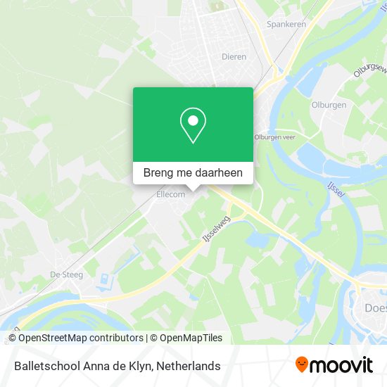 Balletschool Anna de Klyn kaart