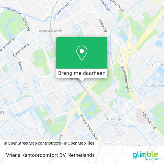 Vriens Kantoorcomfort BV kaart