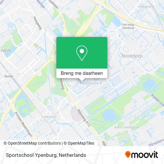 Sportschool Ypenburg kaart