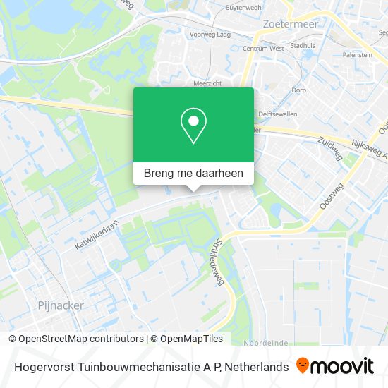 Hogervorst Tuinbouwmechanisatie A P kaart