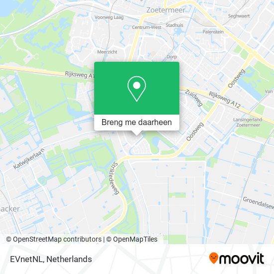 EVnetNL kaart