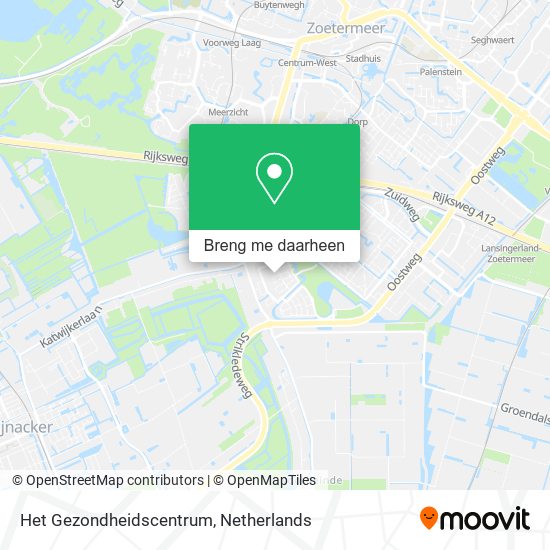 Het Gezondheidscentrum kaart