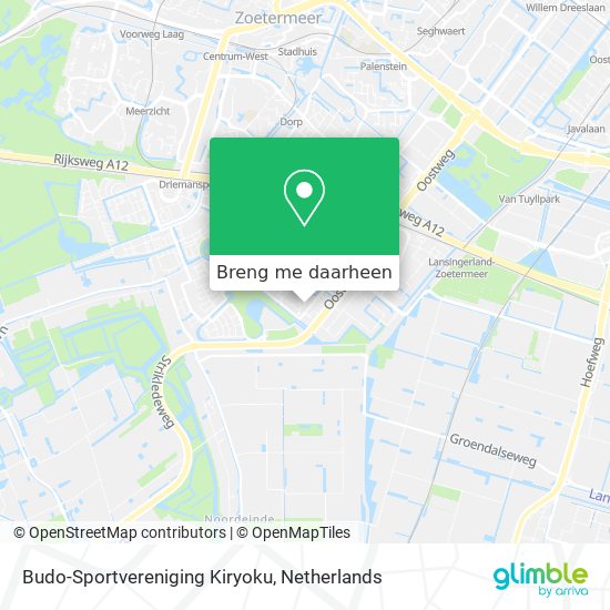 Budo-Sportvereniging Kiryoku kaart