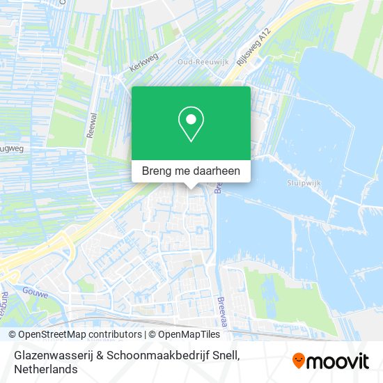 Glazenwasserij & Schoonmaakbedrijf Snell kaart