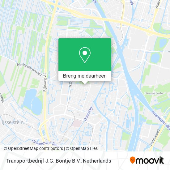 Transportbedrijf J.G. Bontje B.V. kaart