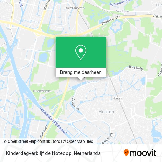 Kinderdagverblijf de Notedop kaart