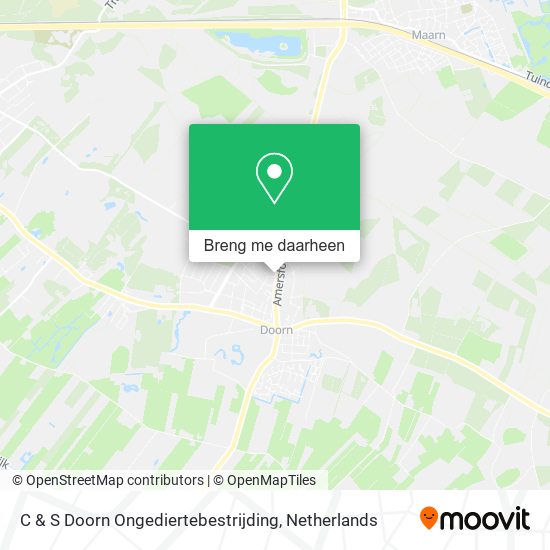 C & S Doorn Ongediertebestrijding kaart