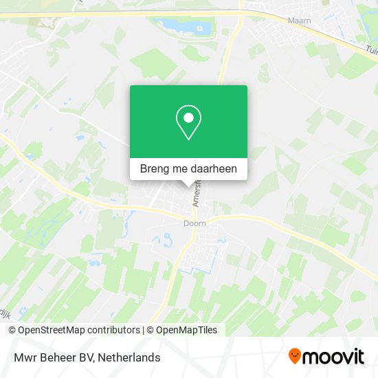 Mwr Beheer BV kaart