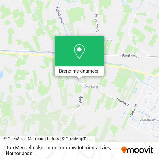 Ton Meubelmaker Interieurbouw Interieuradvies kaart