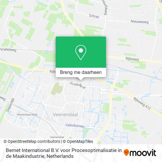 Bemet International B.V. voor Procesoptimalisatie in de Maakindustrie kaart