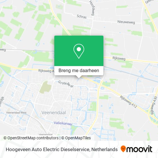 Hoogeveen Auto Electric Dieselservice kaart