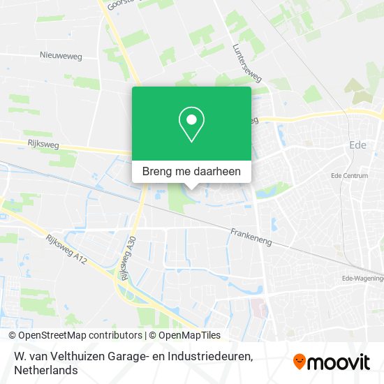 W. van Velthuizen Garage- en Industriedeuren kaart