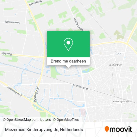 Miezemuis Kinderopvang de kaart