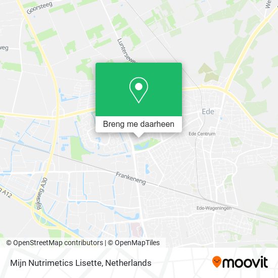 Mijn Nutrimetics Lisette kaart