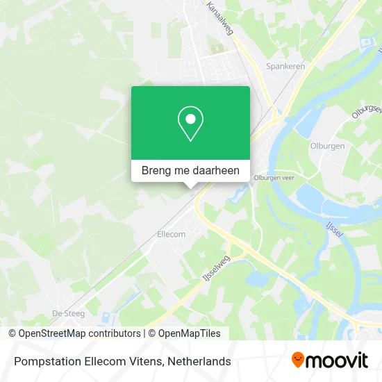 Pompstation Ellecom Vitens kaart