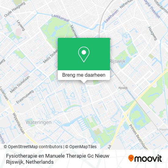Fysiotherapie en Manuele Therapie Gc Nieuw Rijswijk kaart