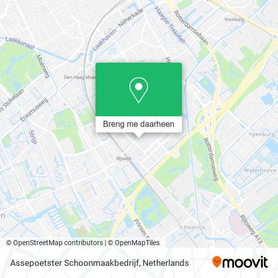 Assepoetster Schoonmaakbedrijf kaart