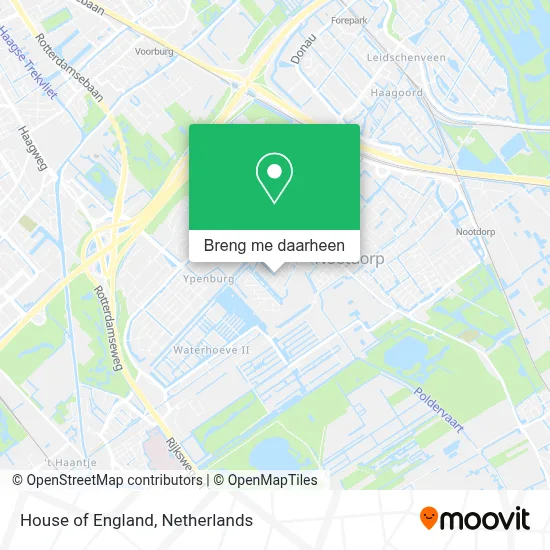 House of England kaart